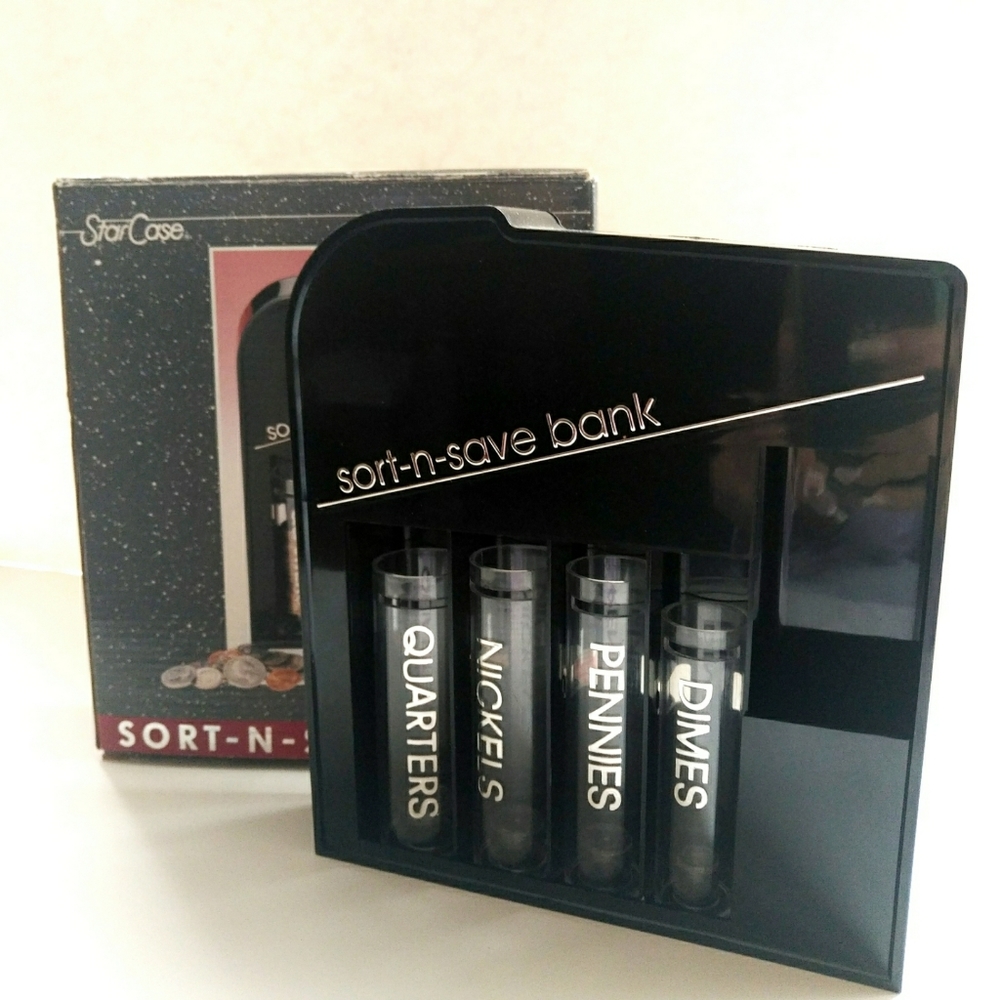 Vintage Sort N Save Coin Sorter Bank